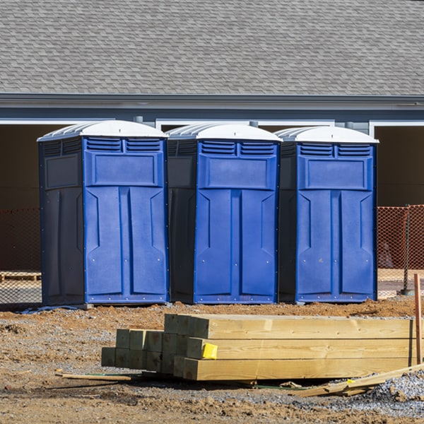 what is the expected delivery and pickup timeframe for the porta potties in Penrose